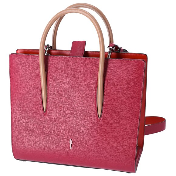 Christian Louboutin Paloma Medium Handbag Pink Solid Classic Studded